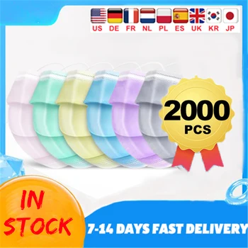 

Face Mask Seven Colors Disposable Medic Face Mouth Mask 3-layer Non-woven Melt Blown Mask Blue Black Pink Mask Surgical mask