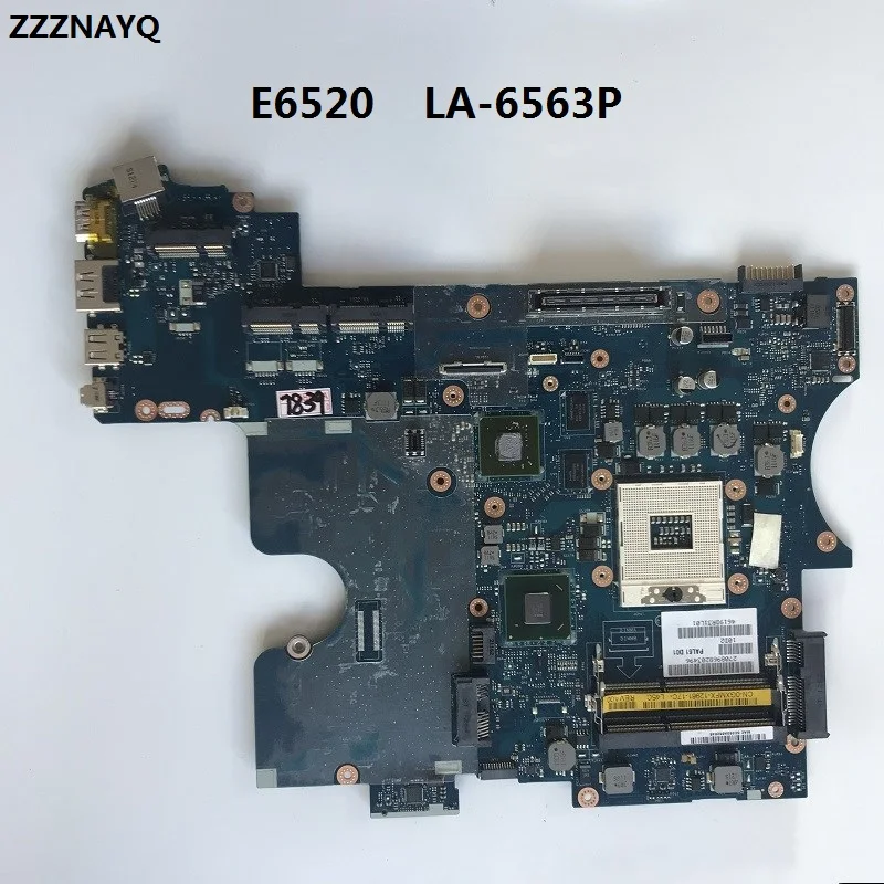 ZZZNAYQ для DELL E6520 материнская плата для ноутбука CN-0GXMFX 0GXMFX PAL61 LA-6563P с чипами видеокарты материнская плата