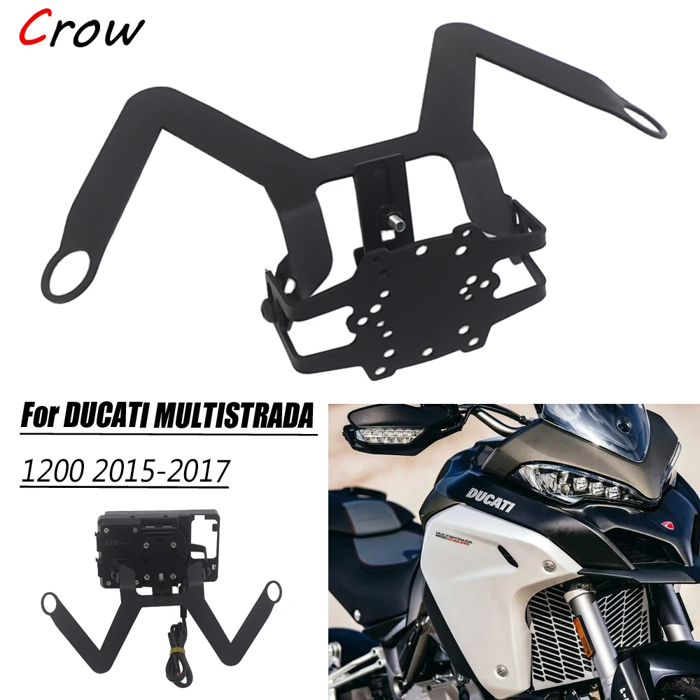 

GPS навигатор для мотоцикла, смартфона, рукоятка для DUCATI MULTISTRADA 1200, MY 2015-2017, поддержка