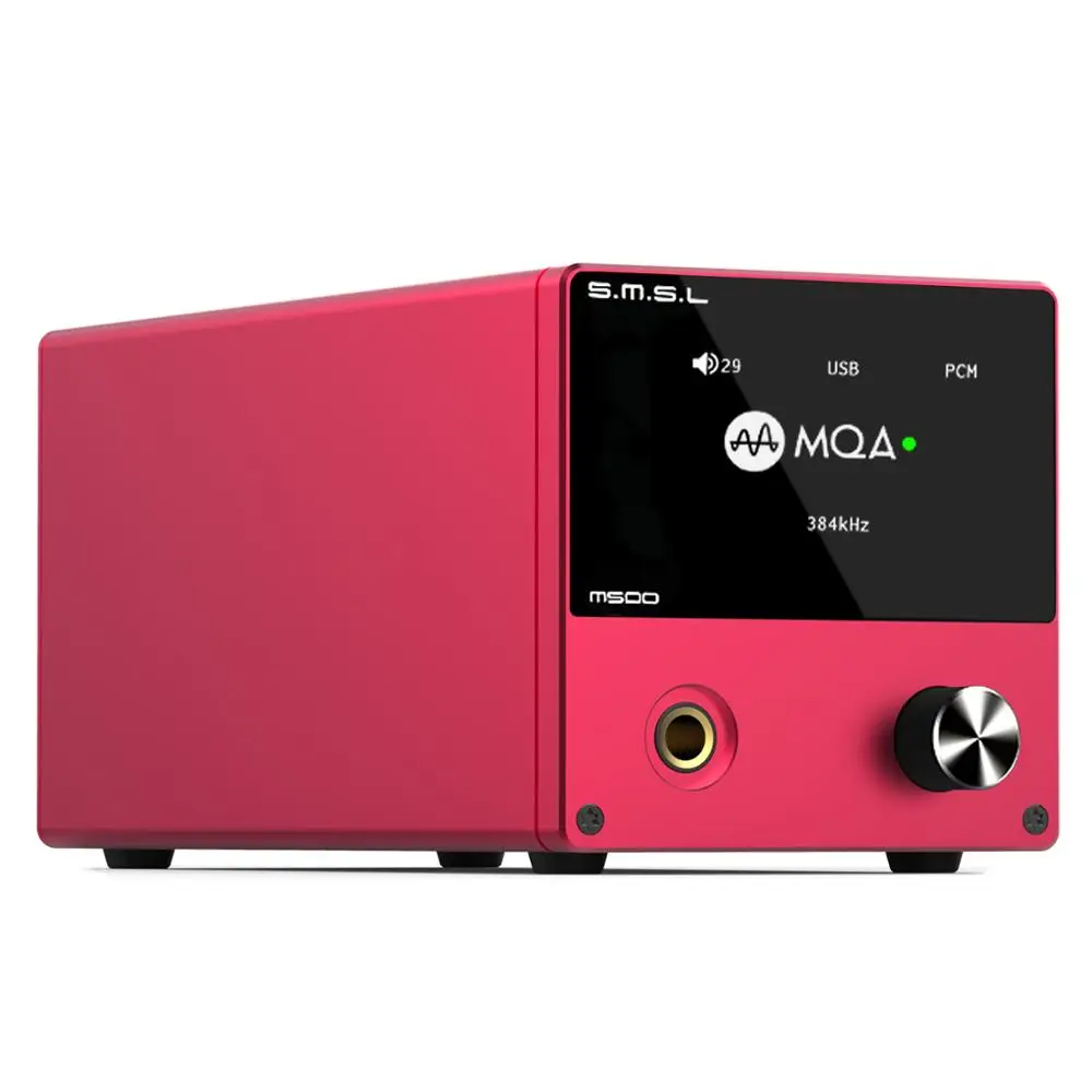 SMSL M500 MQA ES9038PRO ES9311 XMOS XU-208 32bit 768 кГц DSD512 привет-res аудио усилитель наушников DAC - Цвет: Red