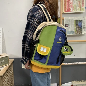 

NEW Original Design Fashion Simple Couple Graffiti Backpack & Waterproof Nylon Material Width 29cm Height 41cm Thickness 12cm