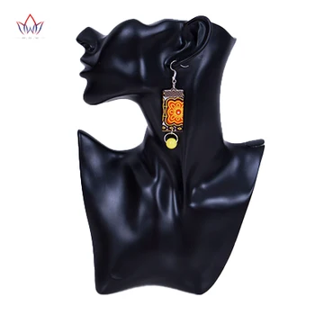 

Earrings For Women Ankara Handmade Jewelry trendy drop Earrings earings fashion jewelry African Earrings Christmas Gifts WYB433