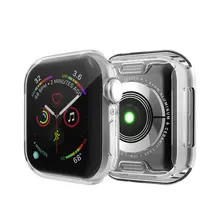Чехол для наручных часов Apple Watch 4 5, версия 1, 2, 3, ремешок 42 мм, 38 мм, версия мягкий 360 тонкий чистый ТПУ Экран протектор для наручных часов iWatch серии 5/4/3/2/1 44 мм 40 мм