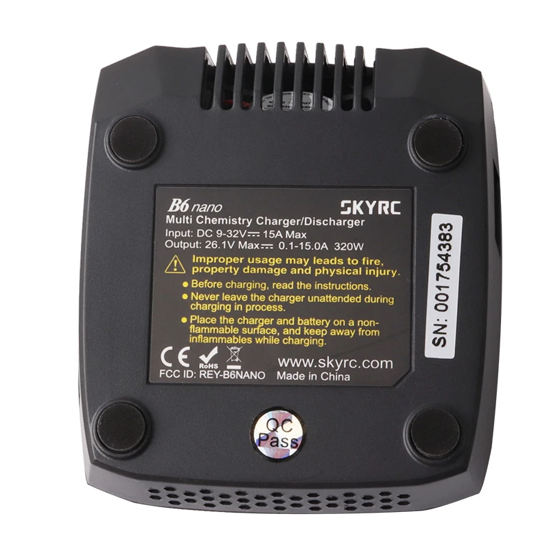 SKYRC B6 nano/B6 Lite LiPo зарядное устройство Dis зарядное устройство 15A/320 Вт DC зарядное устройство для жизни/Lilon/LiPo/LiHV/NiMH/NiCd/PB батарея