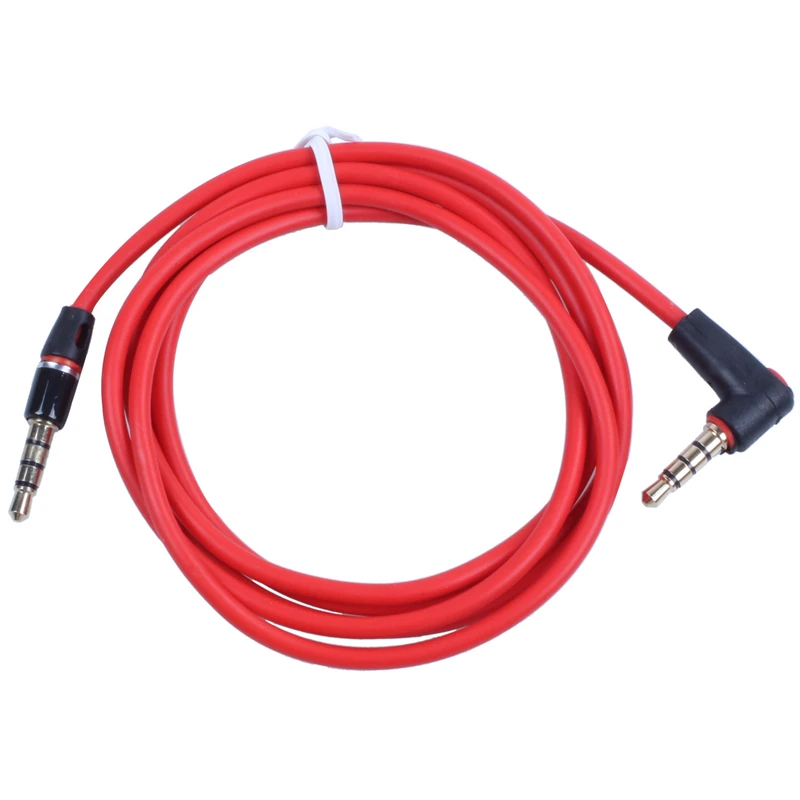3.5mm 1/8 inch Male to 4 Pole Car AUX o Cord Cable Record Headphone RED | Электроника