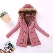 

2021NEW Ailegogo New Autumn Winter Women Cotton Jacket Padded Casual Slim Coat Emboridery Hooded Parkas Size 3XL Wadded Overcoat