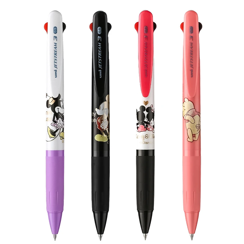 Uni Tri-Color Ballpoint Pen Multi-Purpose Pen SXE3-504D Limited Edition Cartoon Oil 0.5mm