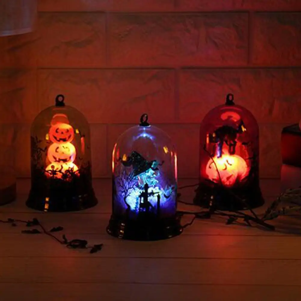

Halloween Fashion Durable LED Night Light Evil/Witch/Pumpkin/Cat Handheld Lamp Lantern LED Party Decoration Halloween Decor