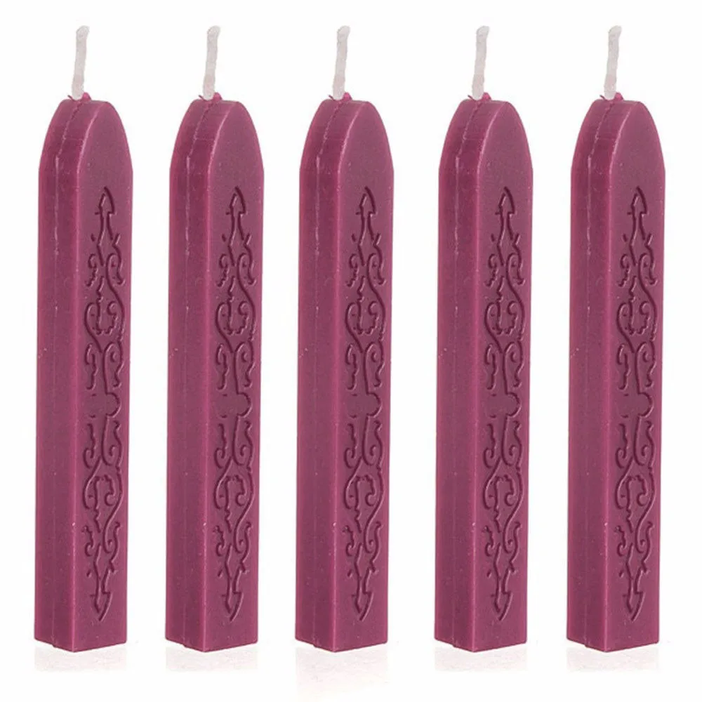 5PCS 85x10x10mm Vintage Gold Manuscript Sealing Seal Wax Sticks Wicks For Wedding Invitations Postage Letter Cheaper L*5 | Дом и сад