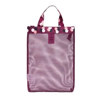 

Summer Beach Net Cloth Organizer Waterproof Portable Makeup Bag Women Cosmetic Bag Travel Necessity Beauty Case Bag