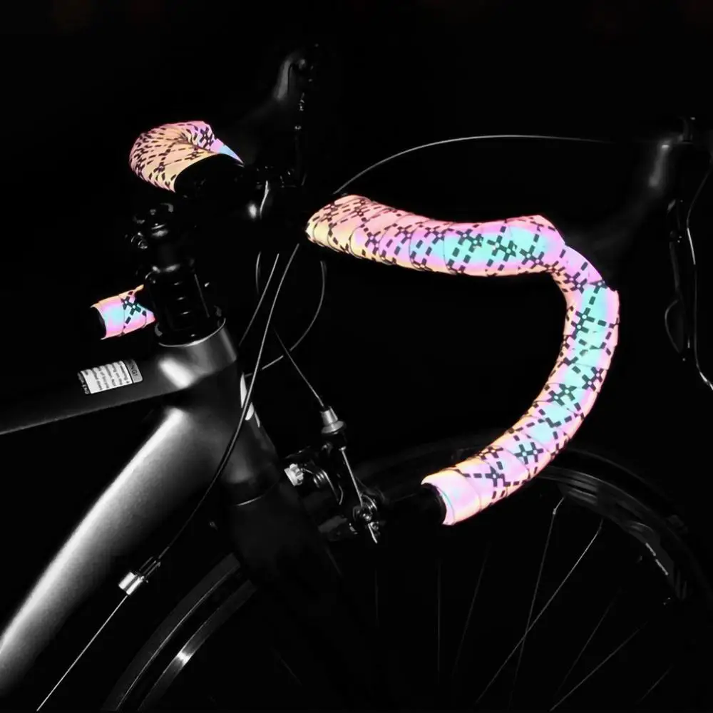 

Bike Handlebar Tape Gradient Handlebar Grips Tapes Wrap with Bar Plugs Race Bike Accessories