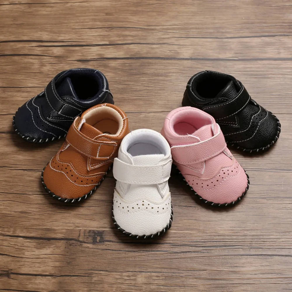 Kids baby toddler shoes rubber sole non-slip baby shoes casual sneakers kids sneakers girls and boys bow princess shoes 35A12 (4)