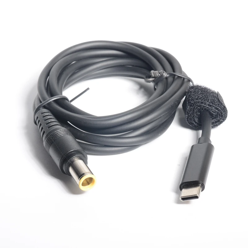 Cabo Conversor de Tomada tipo c Usb c para 7.9*5.5 mm Adaptador dc pd para Lenovo Thinkpad X60 T60 T61 X200 X201 X220 X230 - Imagem 5