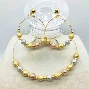 

High quality Italian gold colored jewelry for women's African bead jewelry jewelry fashion necklace earrings bracelet jewelry