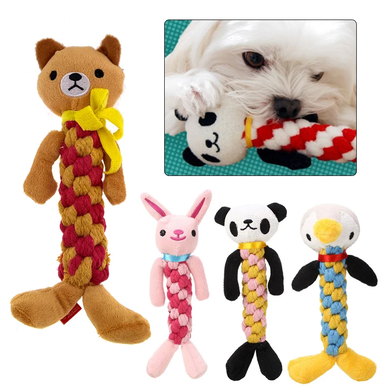 Собака зубы моляры укус Pet жевательная игрушка Измельчить зубы игрушка хлопковая веревка уход за зубами милый
