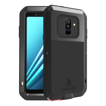 

360 Full Body Protective Cases for Samsung Galaxy A6 Plus 2018 A6plus Shockproof Aluminum Metal Outdoor Sport Shock Armor Covers