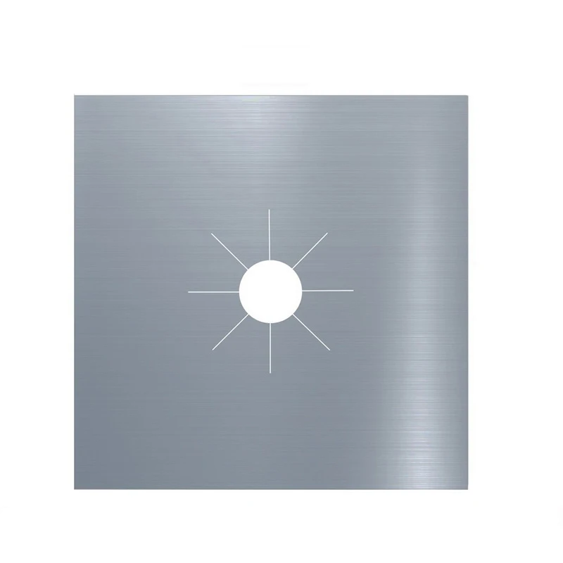 silver 8pcs 1/2/4/6/8/10 шт. газовая плита Очищающая Подушечка Для горелки пусковая площадка чистый вкладыш крышки многоразовые Плита Газовая горелка колодок Обложка - Цвет: silver 8pcs