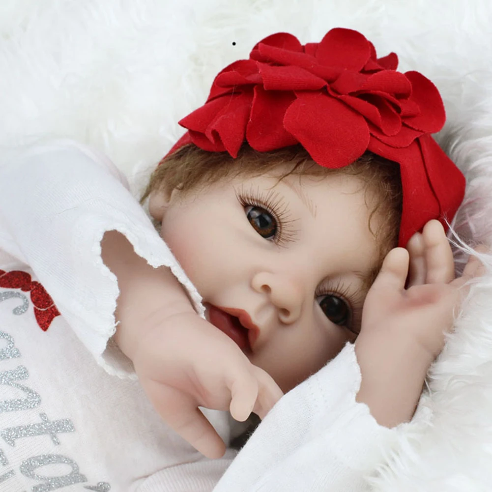 

Soft Silicone Reborn Toy Dolls Super Lifelike New Born Doll Toies Toddler Simulation Baby Silicone Body Kid Partner Gift
