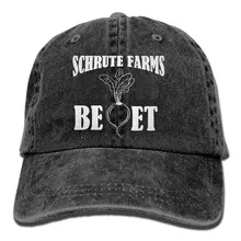 TSDFCSchrute фермы свекла унисекс бейсбольная кепка хлопок деним регулируемый, для спорта на открытом воздухе Кепка для мужчин и женщин