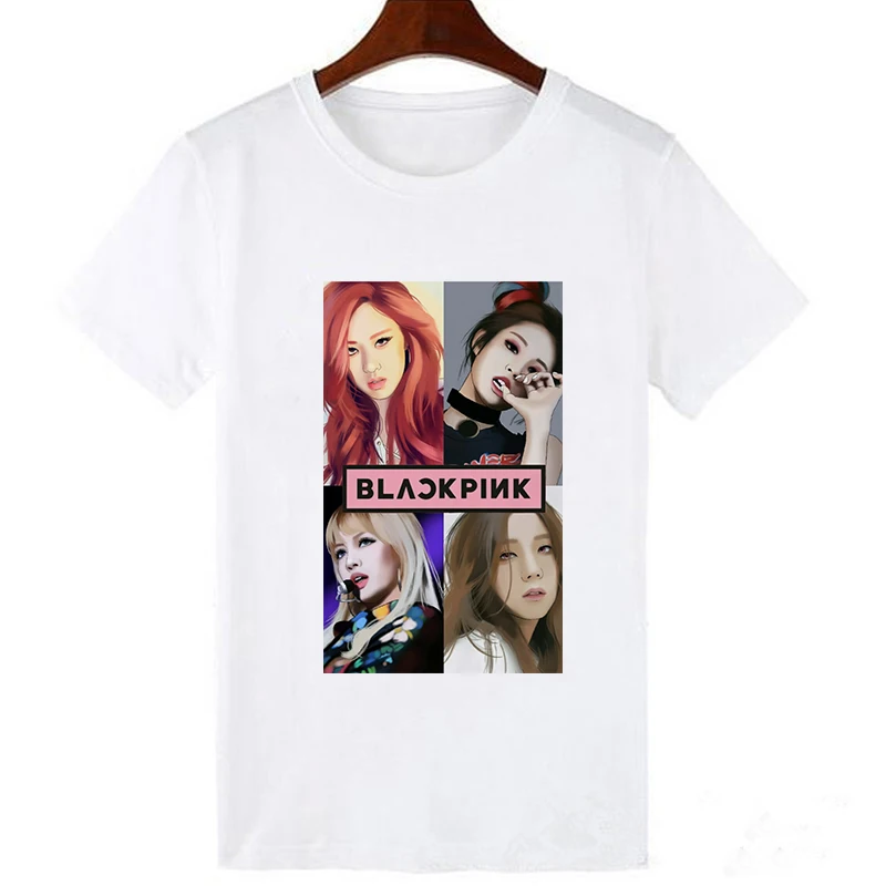 19bk1568-white Lei SAGLY модная Корейская Kpop черная розовая футболка с принтом Kill This Love, женская футболка Kawaii Camisas Mujer, футболка Tumblr Femme размера плюс - Цвет: 19bk1568-white