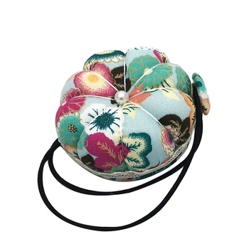 

Pumpkin Multifunctional Mini Round Wrist Pin Cushion Sewing Machine Needle Insert DIY Hand Used for Cross Stitch