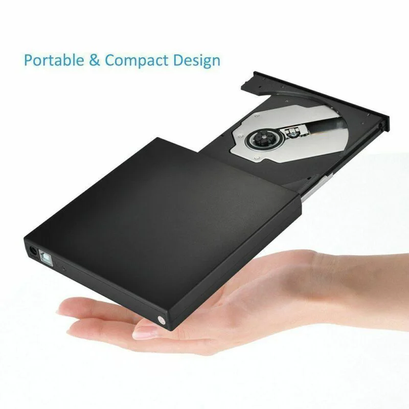 USB 2,0 Внешний DVD-RW CD-RW Пишущий привод для компьютера ноутбука