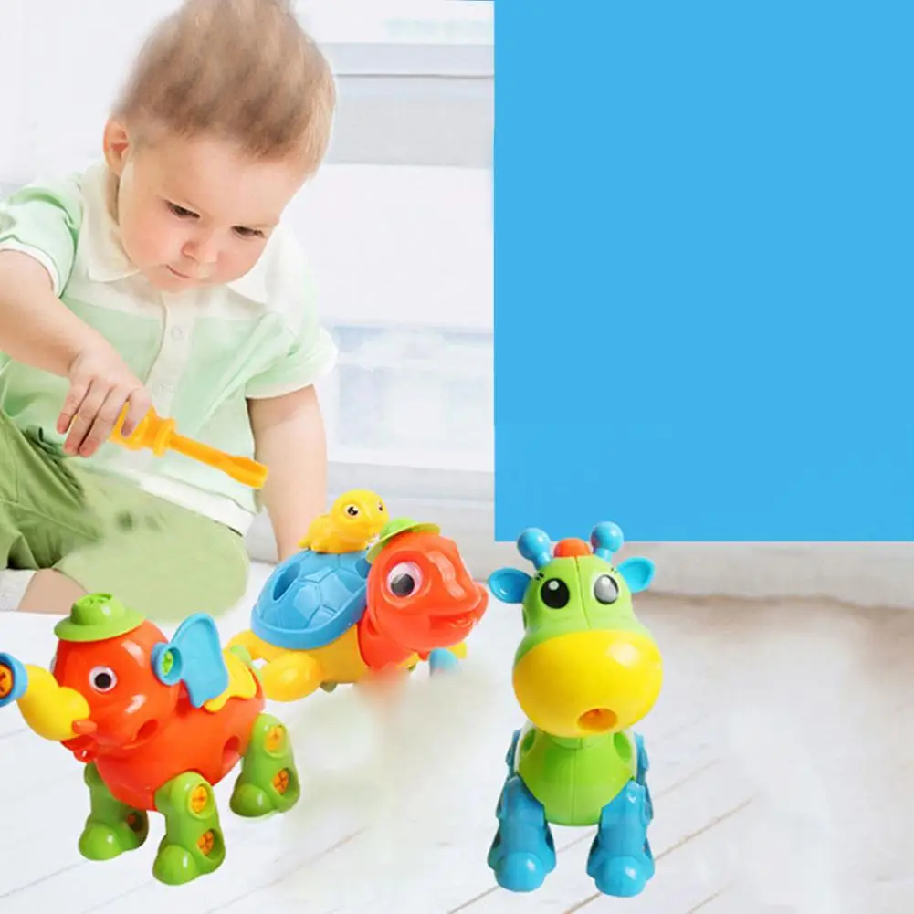Головоломка DIY сборная игрушка для детей милое животное моделирование съемный интеллект развития раннего обучения игрушка для младенцев