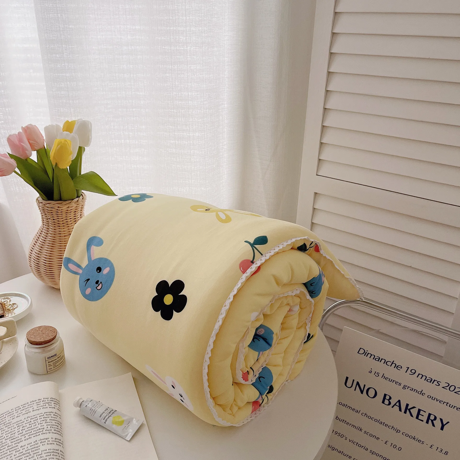 Baby Bed Cot Quilt 120*150cm Summer Toddler Bedding Cute Comfy Warm Blanket Kindergarten Children Boys Girl Cotton Skin-friendly