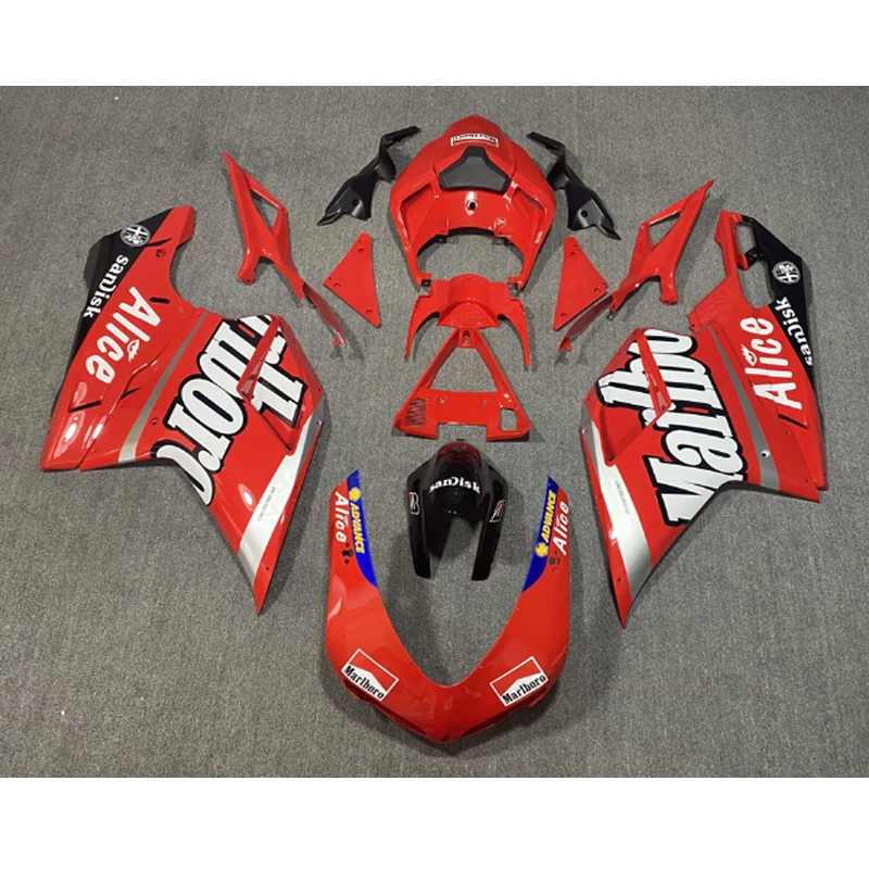 

For DUCATI Motorcycle Full Fairing DUCATI 848 1098 Red ABS Full Car Fairing Kit 2007 2008 2009 2010 2011 2012 Fashion And Cool