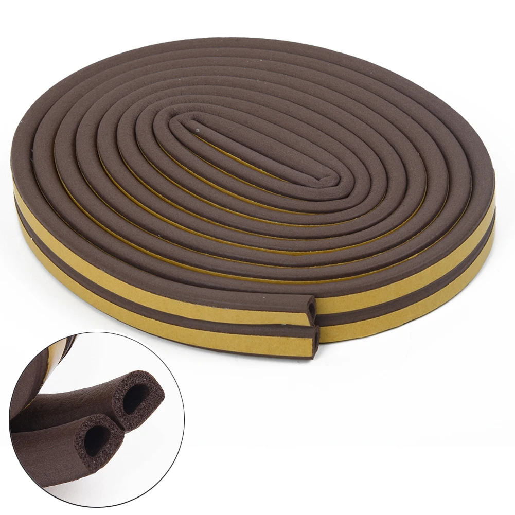 5 м прокладка для уплотнения дверей и окон самоклеящаяся пена Звукоизоляционная ветрозащитная лента в рулоне