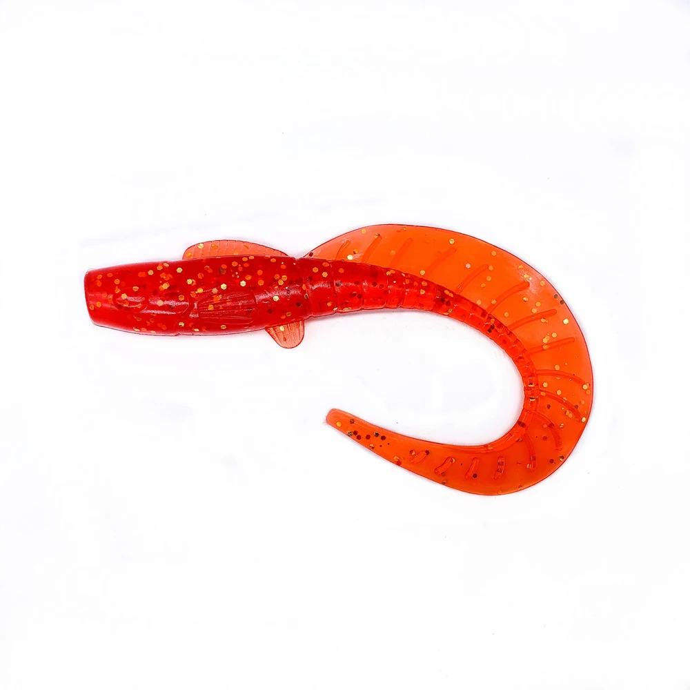 Мягкий Пластик Curl хвост личинки рыболовные приманки 3 шт. 13g/11 см ПВХ Плавание