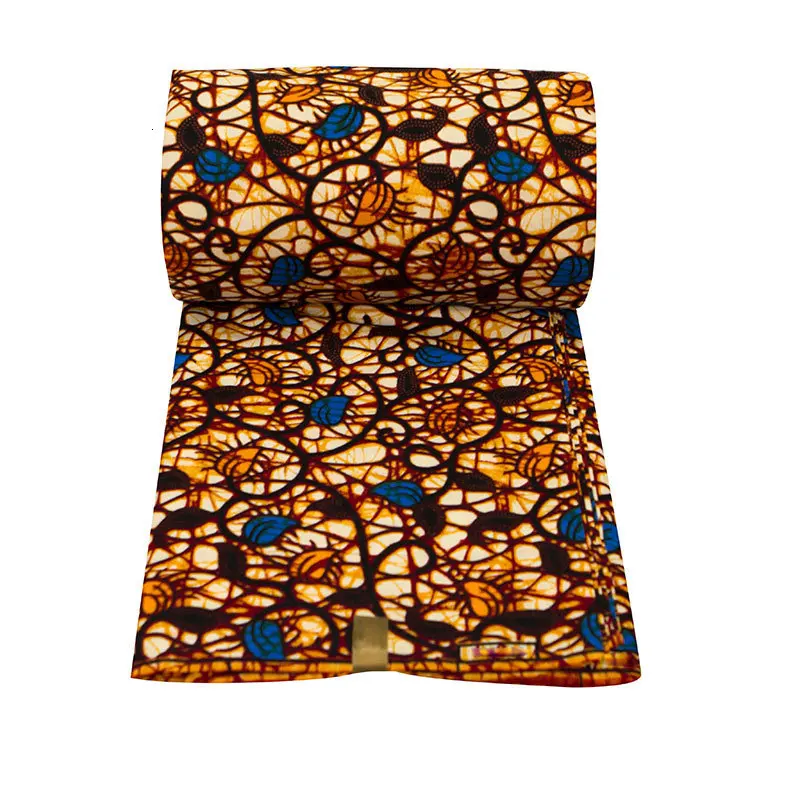 Хлопок Анкара настоящая голландская восковая ткань для женского платья 6 ярдов швейная печать батик ткань Африканская нигерийская настоящая восковая ткань