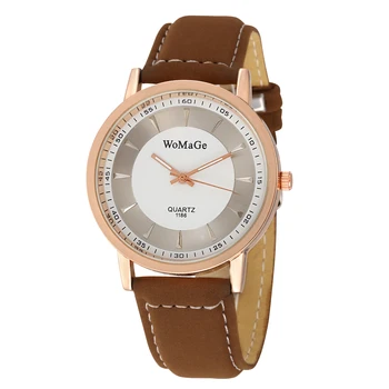 

2019 urvoi Watches For Men Round Leather strap Casual Mens Quartz Wrist Watch relogio masculino
