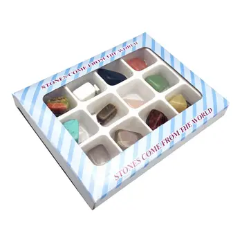 

12 Pcs/box Natural Imitation Crystal Stone Irregular Pendant Jewelry DIY Necklace Making Accessories