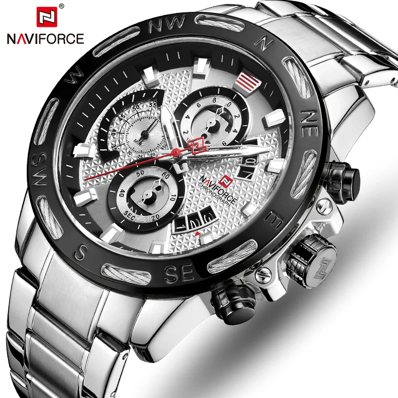 

NAVIFORCE Men Watches Top Brand Luxury Bussiness Watch Fashion Quartz Men Wristwatch Military Clock Male Relogio Masculino