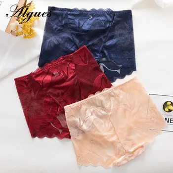 

Vintage Sexy Floral Pattern Lace Hollow Out Women's Panties Briefs Comfortabe Skin-friendly High-rise Female Underwear Intimates