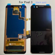 Tela amoled original google pixel 3 ponto preto display lcd de toque digitador da tela para o google pixel3 lcd substituição da tela