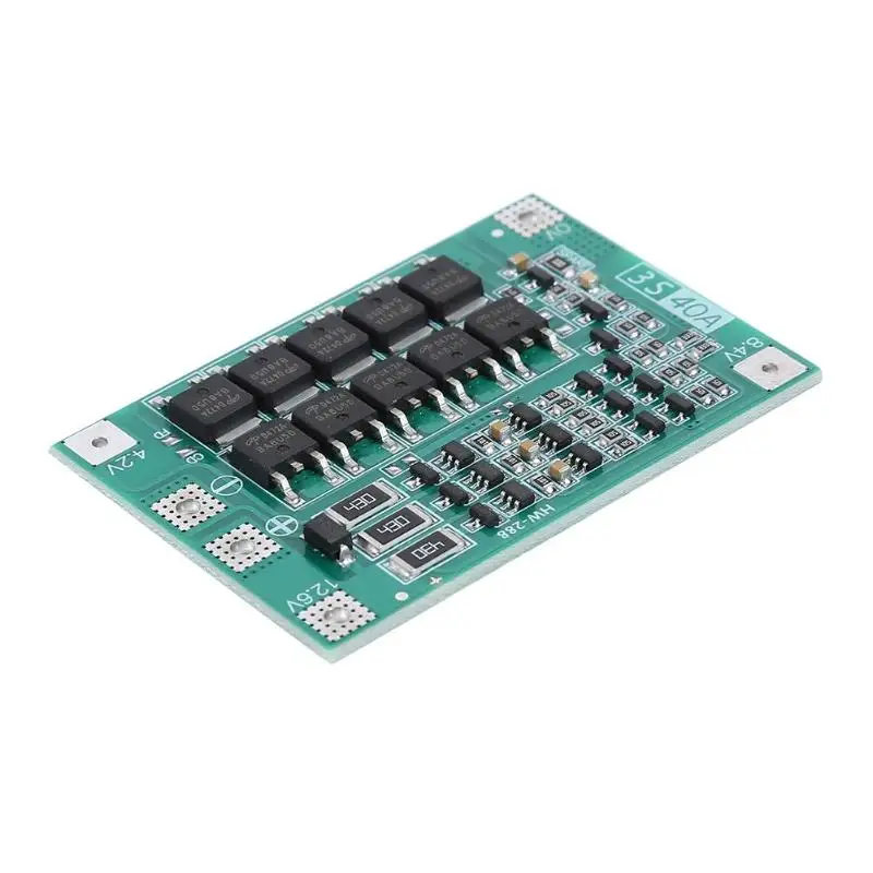 

BMS 3s 40A Balance 18650 Li-ion Lithium Battery Charger Module Protection Board 11.1V 12.6V with Balanced Drill Motor