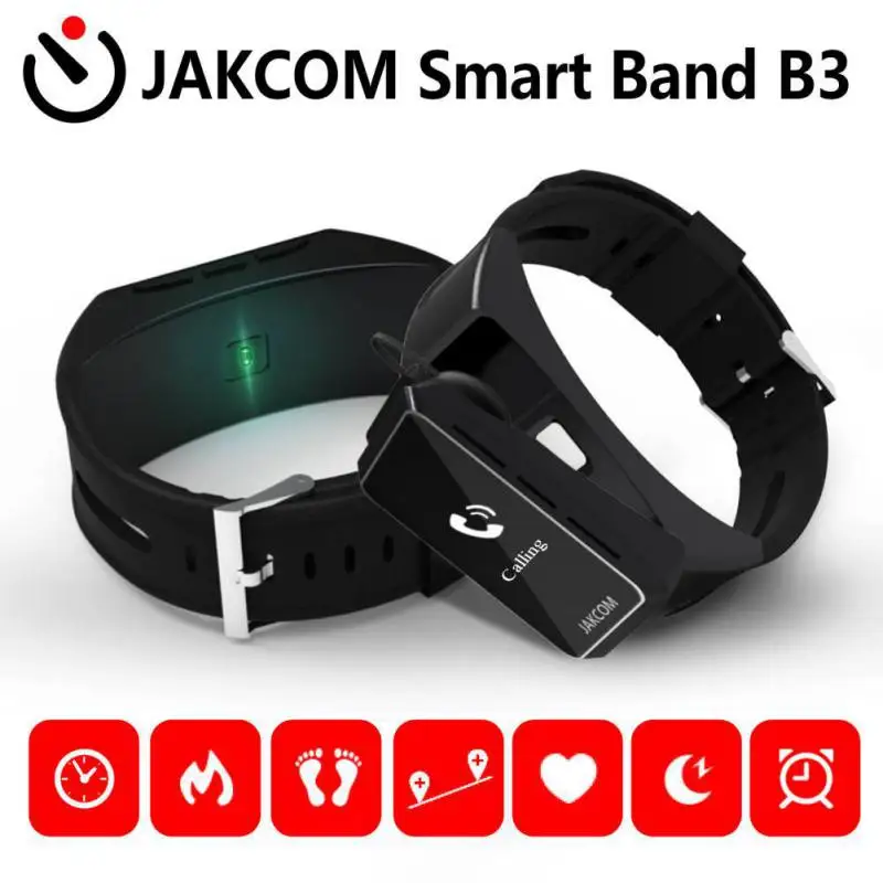 JAKCOM смарт-браслет B3 Bluetooth Смарт-Браслет беспроводные наушники HD OLED дисплей монитор сердечного ритма умный Браслет