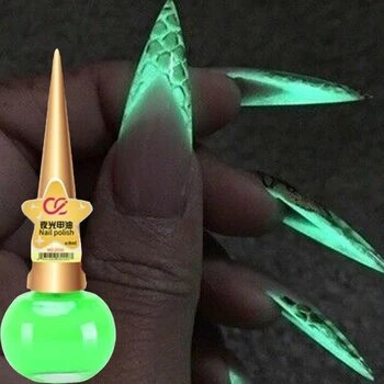 

15ml Luminous Nail Polish in Matte Fluorescent Nail Polish LED Gel Fluorescent Luminous Nails 12 Colors
