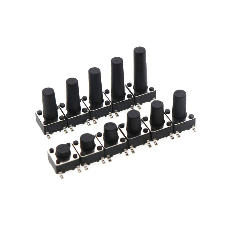 50pcs SMD Switch 6*6*4.3mm 6*6*5mm 6/7/8/9/10/11/12/13/14/17 6X6 4Pin Tactile Tact Push Button Micro Self-reset Switches | Обустройство