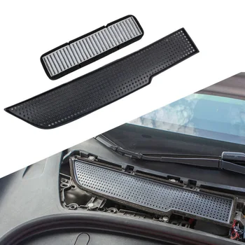 

Car Interior A/C Inlet Filiter + Air Vent Cover Protector ABS Material Car Accessory For Tesla Model 3 17-20 Left-hand Drive