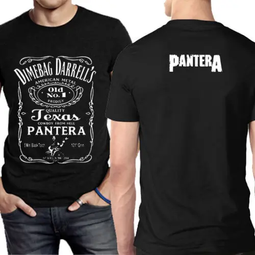 Мужская футболка Dimebag Darrel Pantera [двухсторонняя футболка] повседневные хлопковые
