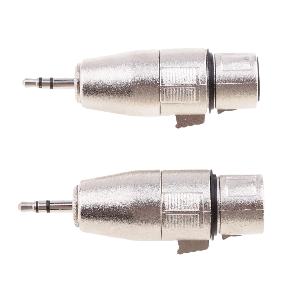 

2x TRS To XLR 3 Pin Female Adapter Connector Poor Stereo Loudspeaker MIC Microphone