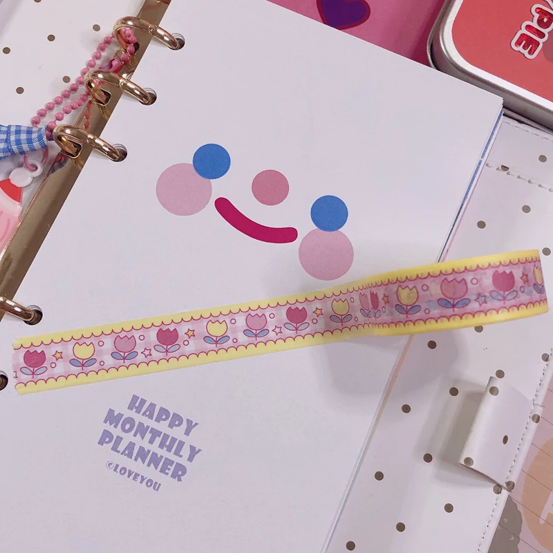 Kawaii Корейская INS милая розовая сетка для скрапбукинга клейкая лента DIY Дневник