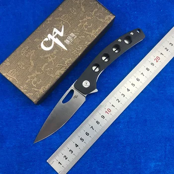 

CH 3530G10 Flipper folding knife D2 blade G10 handle camping outdoor survival kitchen fruit knife EDC tool