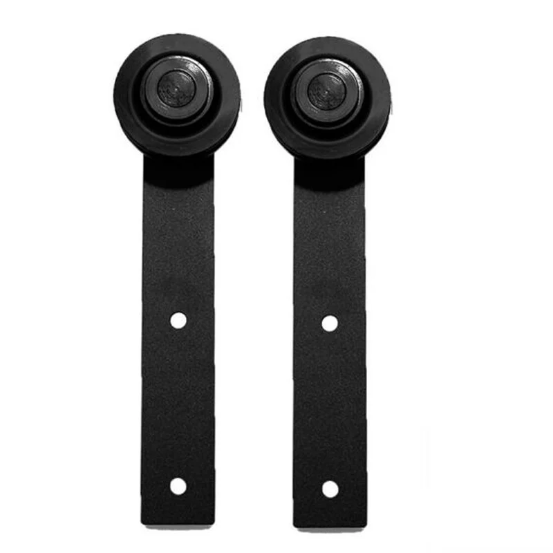 

Steel Sliding Barn Wood Door Hardware Rollers Stopper Floor Guide Hanger Parts