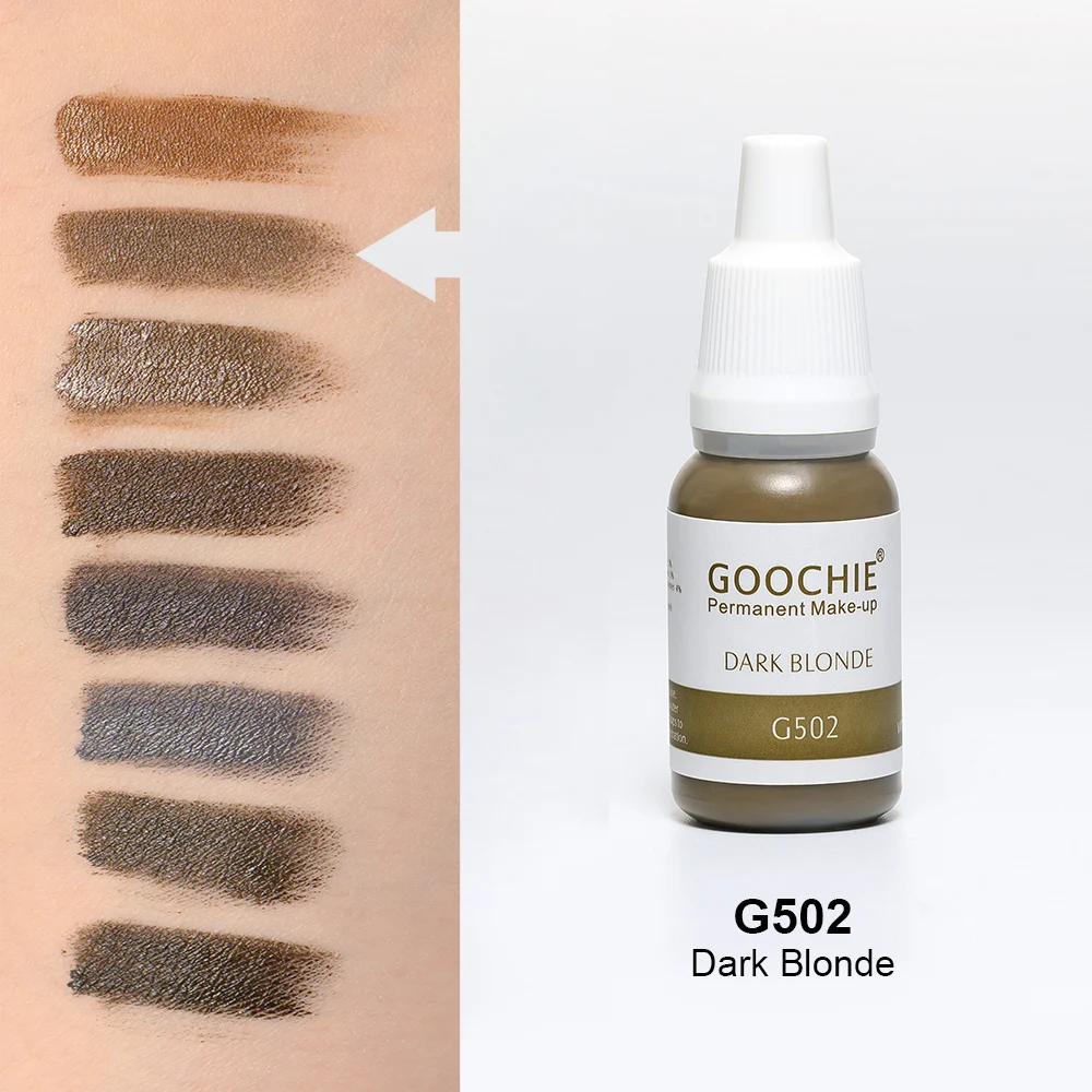 Goochie Scalp Micro Pigmentation Superior Permanent Makeup PMU Pigment For Eyebrows/Brows/Eyeliner/Lip