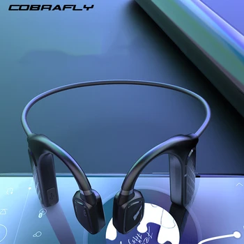 

COBRAFLY Bone Conduction Wireless Bluetooth Earphones Button Control Headphone with Microphone Waterproof Sports Music Earbuds