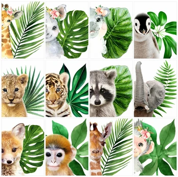 

Huacan 5D Diamond Painting Full Square Tiger Art DIY Paint With Diamonds Embroidery Mosaic Animal Elephant Decorations Home